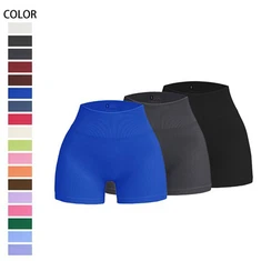 Sömlösa shorts med höftlyft och yogakläder med hög midja